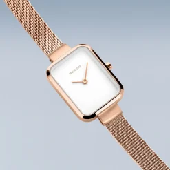 Petite Square | polished/brushed rose gold | 14520-364