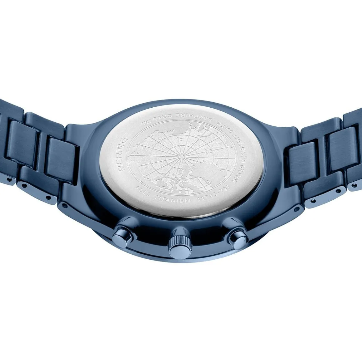 Titan Chrono | brushed blue | 11743-797