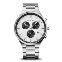Titan Chrono | brushed silver | 11743-704