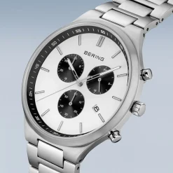 Titan Chrono | brushed silver | 11743-704